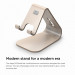 Elago M2 Stand - дизайнерска алуминиева поставка за смартфони (златиста) 4