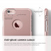 Elago S6 Slim Fit Case + HD Clear Film - качествен кейс и HD покритие за iPhone 6, iPhone 6S (розово злато) 6