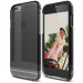 Elago S6 Glide Frosted Case - слайдър кейс и защитни покрития за дисплея и задната част за iPhone 6 (тъмносив-прозрачен) 1