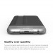 Elago S6 Glide Frosted Case - слайдър кейс и защитни покрития за дисплея и задната част за iPhone 6 (тъмносив-прозрачен) 2