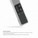 Elago R1 Intelli Case - удароустойчив силиконов калъф за Apple TV Siri Remote (прозрачен) 2