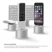 Elago D Stand Lightning Charging Station - док станция за iPhone, iPad mini, Siri Remote, Magic Mouse и AirPods (сребриста) 4
