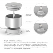 Elago D Stand Lightning Charging Station - док станция за iPhone, iPad mini, Siri Remote, Magic Mouse и AirPods (сребриста) 5