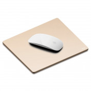 Elago Aluminum Mouse Pad - дизайнерски алуминиев пад за мишка (златист)