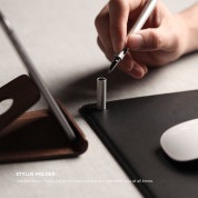Elago Leather Mouse Pad - дизайнерски кожен пад за мишка (черен) 1