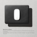 Elago Leather Mouse Pad - дизайнерски кожен пад за мишка (черен) 8