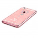 Comma Crystal Camelia Case - поликарбонатов кейс за iPhone 6, iPhone 6S (с кристали Сваровски) (розово злато и сини кристали) 4