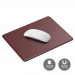 Elago Leather Mouse Pad - дизайнерски кожен пад за мишка (бургунди) 1