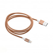 Comma Easy Cable MFI Lightning Data Cable 1m. - сертифициран плетен Lightning кабел (100 см) за iPhone, iPad и iPod с Lightning вход (златист) 2