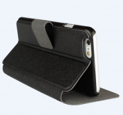 Redneck Elano Folio - текстилен калъф, тип портфейл и поставка за iPhone 6, iPhone 6S (черен) 3
