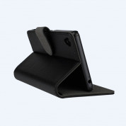 Redneck Prima Folio - кожен калъф, тип портфейл и поставка за Sony Xperia Z5 (черен) 3