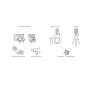 Knog Qudos Action Light - видео светлина за GoPro Hero 2, 3, 3+ и екшън камери с GoPro закрепване (сив) 1