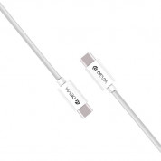 Devia iStyle USB-C Cable - USB кабел за MacBook и устройства с USB-C порт (200 cm) (бял)