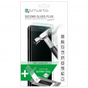 4smarts Second Glass Plus - комплект уред за поставяне и стъклено защитно покритие за дисплея на LG G5 (прозрачен)