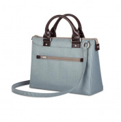 Moshi Urbana Mini Bag - стилна и луксозна кожена чанта за MacBook 12 с отделение за таблети и смартфони (син) 2