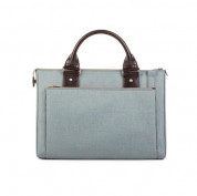 Moshi Urbana Mini Bag - стилна и луксозна кожена чанта за MacBook 12 с отделение за таблети и смартфони (син) 5