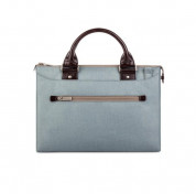 Moshi Urbana Mini Bag - стилна и луксозна кожена чанта за MacBook 12 с отделение за таблети и смартфони (син) 3