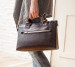 Moshi Urbana Mini Bag - стилна и луксозна кожена чанта за MacBook 12 с отделение за таблети и смартфони (черен) 8