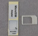 Micro Sim адаптер и лепенка за изрязване на сим картата за мобилни устройства с микро сим (бял) 3