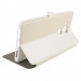 Wallet Flip Case - кожен калъф, тип портфейл и поставка за LG K8 (бял) 3