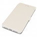 Wallet Flip Case - кожен калъф, тип портфейл и поставка за LG K8 (бял) 1