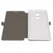 Wallet Flip Case - кожен калъф, тип портфейл и поставка за LG K8 (бял) 2