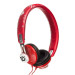 Jivo One Direction SnapCaps On-Ear Leather Band Headphones - слушалки за мобилни устройства (червени) 1