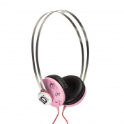 Jivo One Direction SnapCaps On-Ear Metal Band Headphones - слушалки за мобилни устройства (розови)