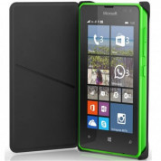 Microsoft Flip Cover CP-634 - оригинален кейс с поставка за Microsoft Lumia 532 (черен-зелен) 1