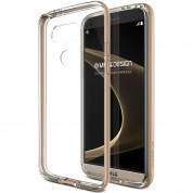 Verus Crystal Bumper Case - хибриден удароустойчив кейс за LG G5 (златист-прозрачен)