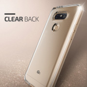Verus Crystal Bumper Case - хибриден удароустойчив кейс за LG G5 (златист-прозрачен) 1