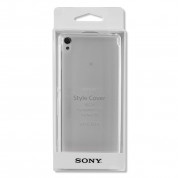 Sony Style Cover SBC24 - оригинален тънък силиконов (TPU) калъф (0.65 mm) за Sony Xperia XA (прозрачен) 2