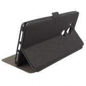 Wallet Flip Case - кожен калъф, тип портфейл и поставка за HTC 10 (черен) 6
