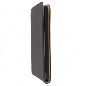Leather Pocket Flip Case - вертикален кожен калъф с джоб за HTC 10 (черен) 1
