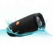 JBL Charge 3 - водоустойчив безжичен спийкър с микрофон и вградена батерия, зареждащ мобилни устройства (черен) 2