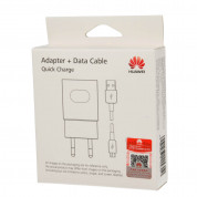 Huawei Quick Charger AP32 HW-059200EHQ - захранване с технология за бързо зареждане за смартфони и таблети и microUSB кабел за устройства с microUSB (бял) (ритейл опаковка) 2