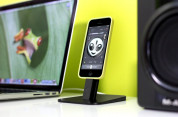 TwelveSouth HiRise - алуминиева повдигаща поставка за iPhone и iPad (черна) 5