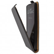 Leather Pocket Flip Case - вертикален кожен калъф с джоб за LG G4C, LG Magna (черен) 1