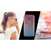 4smarts Basic Frisco Rainbow Case Clip - тънък силиконов кейс за Samsung Galaxy S7 Edge (син-розов) 1