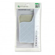 4smarts Waterproof Wallet Case Rimini - универсален водоустойчив калъф за смартфони до 6 инча (бял) 3