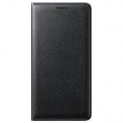 Samsung Flip Case EF-WJ120PBEGWW - оригинален кожен калъф за Samsung Galaxy J1 (2016) SM-J120F (черен)