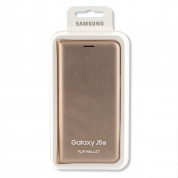 Samsung Flip Case EF-WJ510PFEGWW - оригинален кожен калъф за Samsung Galaxy J5 (2016) (златист) 2