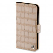 4smarts Ultimag Book Norwalk Case - универсален кожен калъф с магнитно захващане за смартфони до 5.2 инча (бежов)