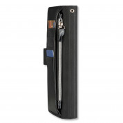 4smarts Ultimag Wallet Laneway Croco Case - универсален кожен калъф с магнитно захващане за смартфони до 5.8 инча (черен) 1