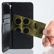 4smarts Ultimag Wallet Laneway Croco Case - универсален кожен калъф с магнитно захващане за смартфони до 5.8 инча (черен) 3