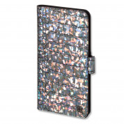 4smarts Ultimag Book Norwalk Croco Case - универсален кожен калъф с магнитно захващане за смартфони до 5.8 инча (черен-шарен)