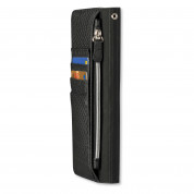 4smarts Ultimag Wallet Westport Reptile Case - универсален кожен калъф с магнитно захващане за смартфони до 5.2 инча (черен) 1