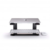 Griffin Elevator Computer Laptop Stand - настолна алуминиева поставка за MacBook и лаптопи (черна) 3