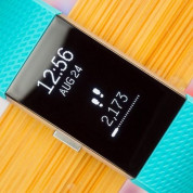 Fitbit Charge 2 Teal Silver - Small Size - гривна с дисплей за следене на дневната и нощна активност на организма за iOS и Android (светлосин) 1