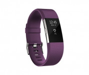 Fitbit Charge 2 Plum Silver - Large Size Wireless Activity and Sleep for iOS and Android
